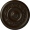 Ekena Millwork Tyrone Ceiling Medallion (Fits Canopies up to 6 3/4"), Hand-Painted Bronze, 16 1/8"OD x 3/4"P CM16TYBZS - alternate 1